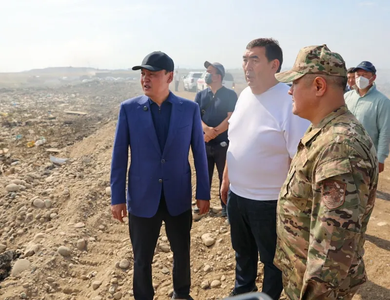пожар на мусорном полигоне, фото - Новости Zakon.kz от 19.06.2026 18:07