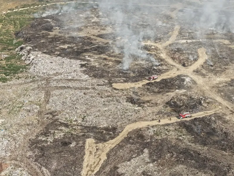 пожар на мусорном полигоне, фото - Новости Zakon.kz от 19.06.2026 18:07