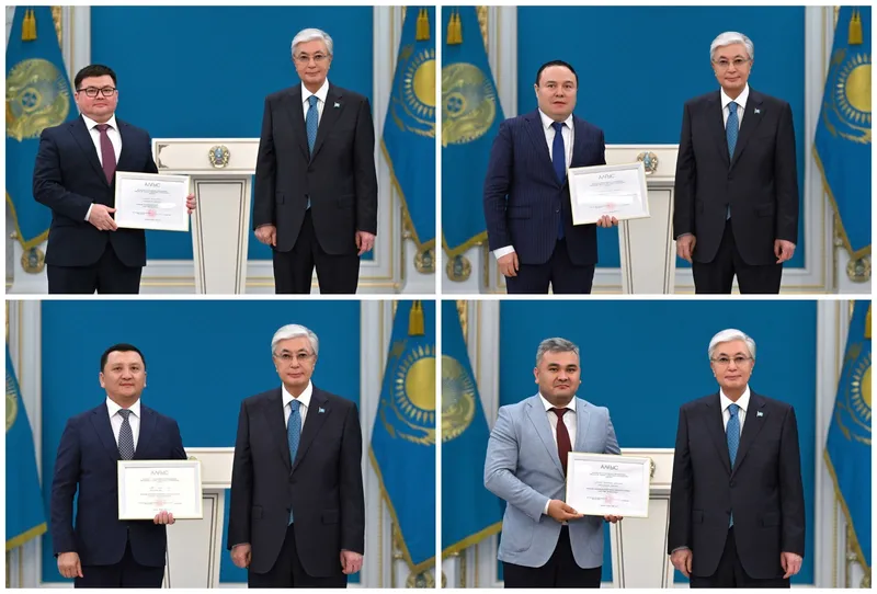 президент РК Касым-Жомарт Токаев, работники СМИ, награждение, фото - Новости Zakon.kz от 25.06.2026 15:54
