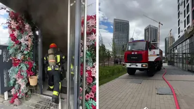 пожар в Астане