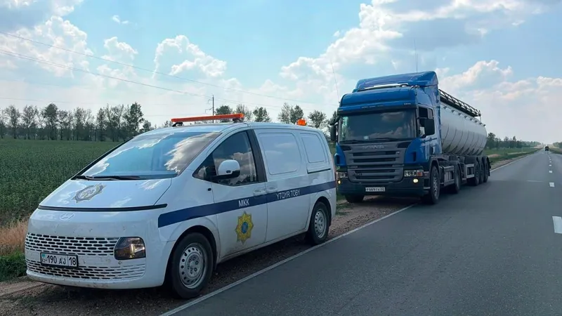 контроль за незаконным вывозом топлива из РК, фото - Новости Zakon.kz от 08.07.2026 17:17