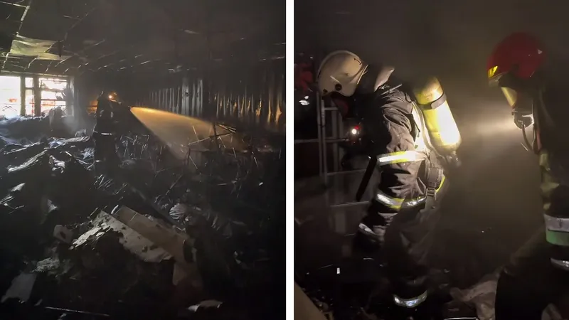 пожар в рыболовном магазине