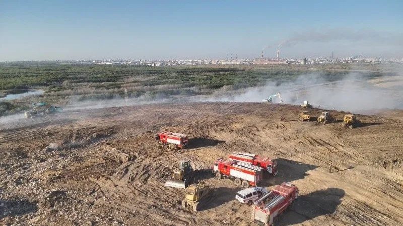 тушение пожара, фото - Новости Zakon.kz от 12.07.2026 13:13