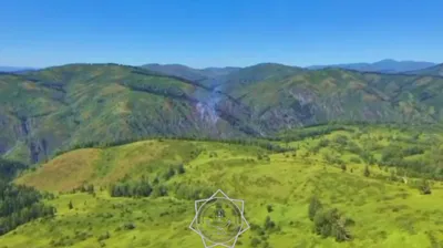пожар в горах ВКО
