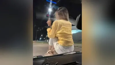 девушка, авто, капот