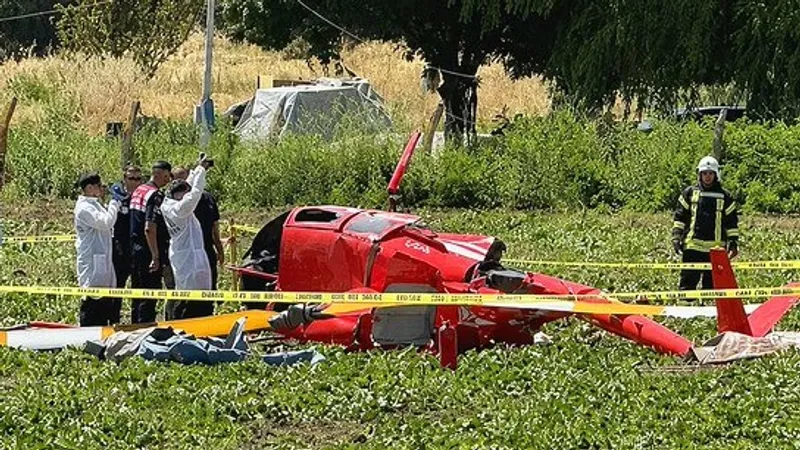 В Анкаре разбился учебный вертолет