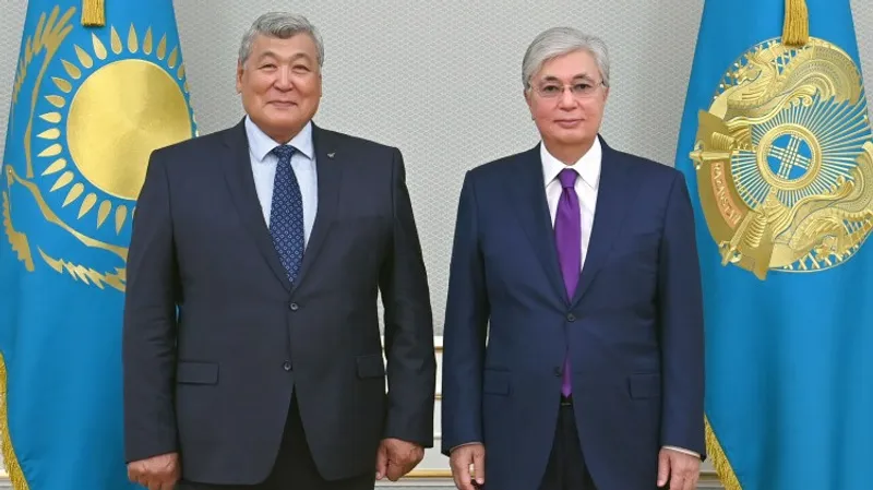 первый казахский космонавт Токтар Аубакиров, президент РК Касым-Жомарт Токаев