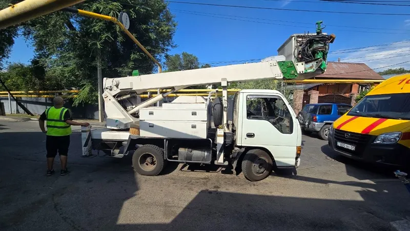 Алматы, автовышка, ДТП, фото - Новости Zakon.kz от 07.08.2026 16:44