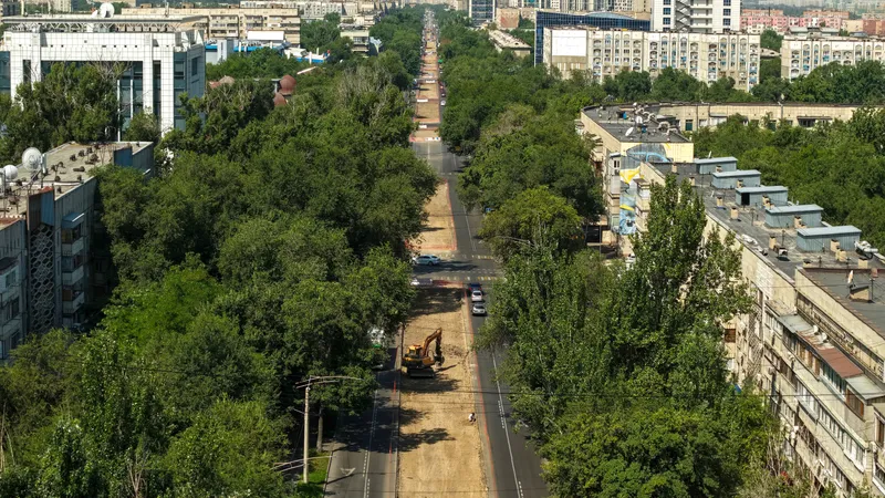Строительство LRT в Алматы, фото - Новости Zakon.kz от 11.08.2026 16:49