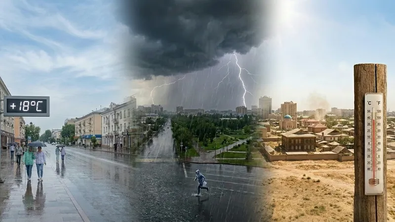 картинка, сгенерированная с помощью ИИ, Казахстан, Казгидромет, погода, прогноз, фото - Новости Zakon.kz от 17.08.2026 12:12