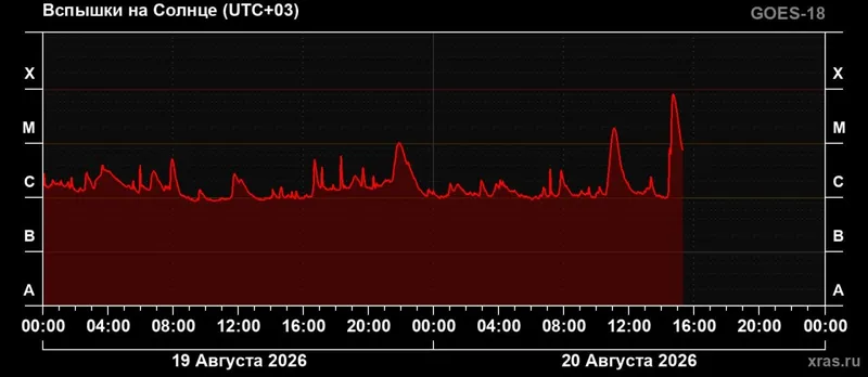 инфографика, вспышки на Солнце, фото - Новости Zakon.kz от 20.08.2026 17:56