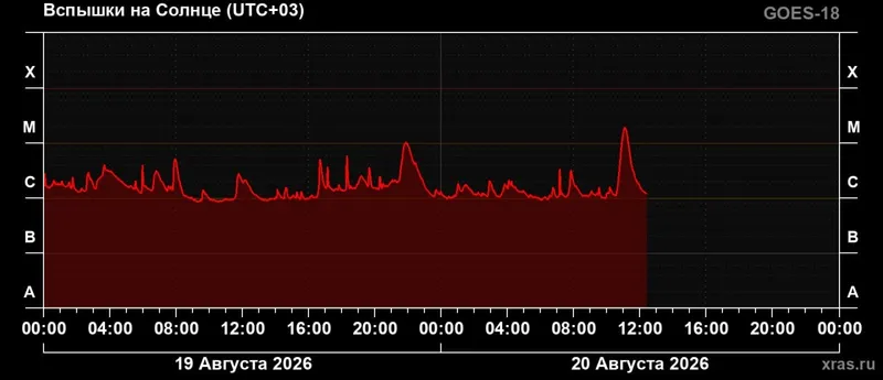инфографика, вспышки на Солнце, фото - Новости Zakon.kz от 20.08.2026 17:56