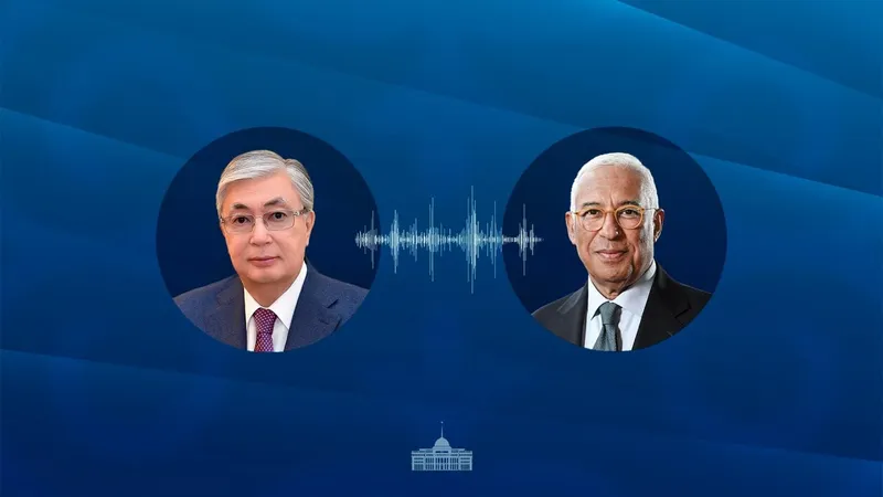 президент РК Касым-Жомарт Токаев, президент Европейского совета Антониу Кошта