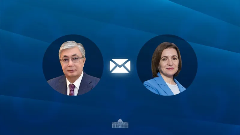 президент РК Касым-Жомарт Токаев, президент Молдовы Майя Санду, фото - Новости Zakon.kz от 27.08.2026 11:11