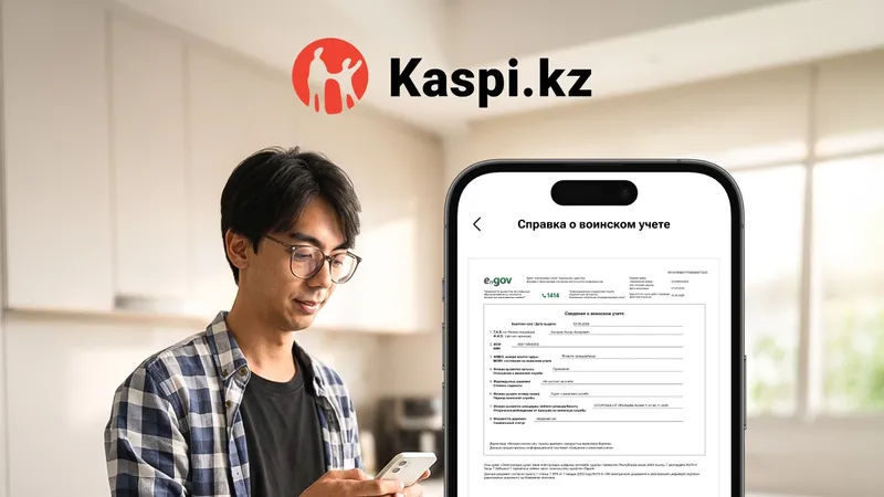 получение справки в Каспи, фото - Новости Zakon.kz от 02.09.2026 12:38