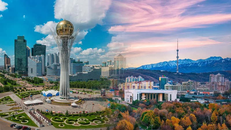 Северная и южная столицы Казахстана 