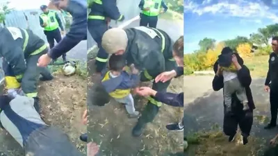 малыша в Караганде вытащили спасатели