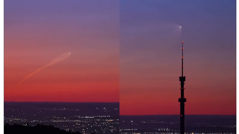 космический корабль сняли на видео в Алматы