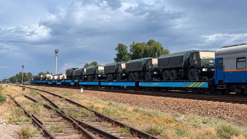 Казахстан, железные дороги, поезд, военная спецтехника, ОДКБ, учения, фото - Новости Zakon.kz от 21.09.2026 12:57