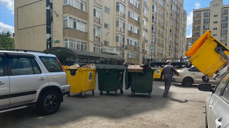 Мусор, мусорка, мусорные контейнеры, контейнеры для мусора, отходы, контейнеры для отходов, мусорные баки, мусорный бак, вывоз мусора, мусоровоз, фото - Новости Zakon.kz от 14.10.2026 13:31