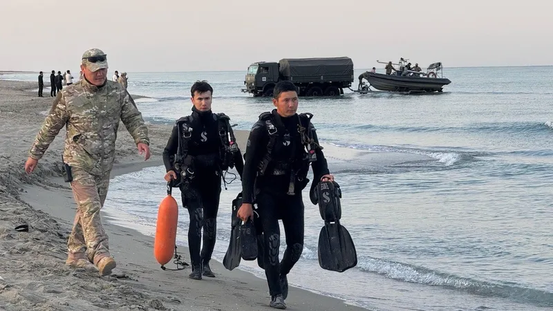 Каспийское море, военные, поиски