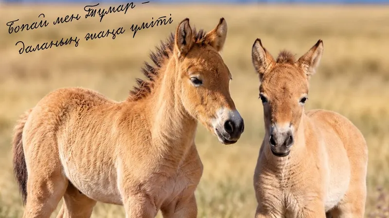 лошади Пржевальского, жеребята, Казахстан, фото - Новости Zakon.kz от 28.09.2026 16:48