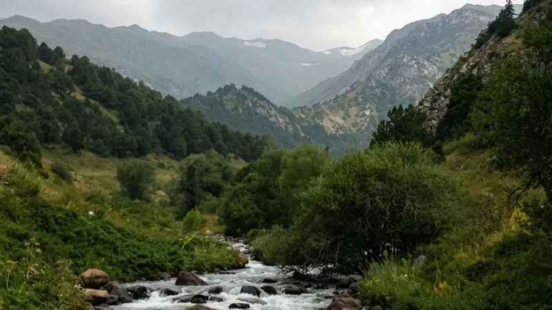 Шымкент, горы, осень, туризм