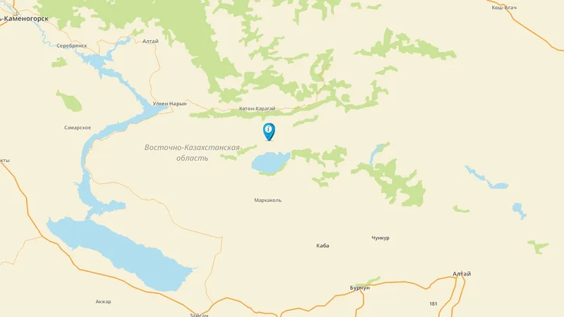 карта землетрясения в Казахстане, фото - Новости Zakon.kz от 08.10.2026 11:38
