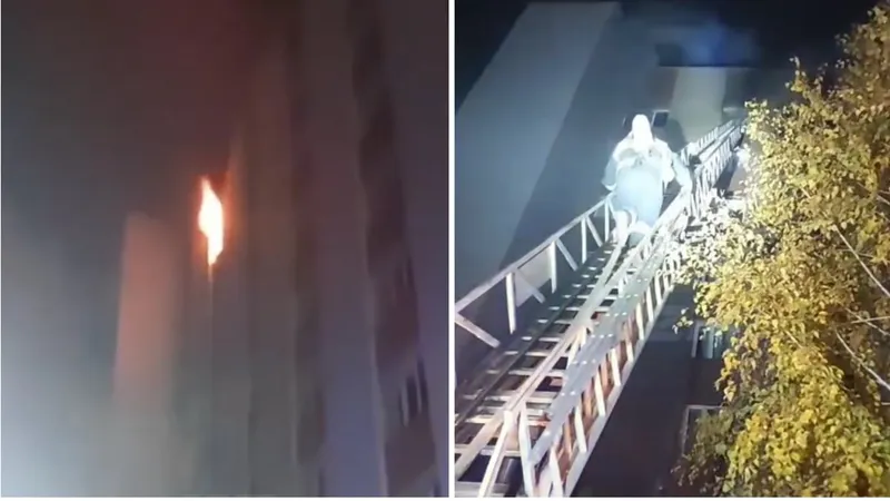 Пожар, дом, спасатель, автолестница, фото - Новости Zakon.kz от 14.10.2026 04:47