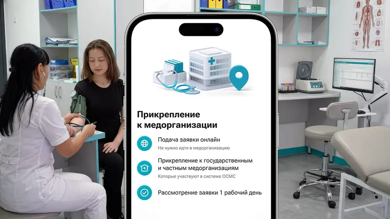 прикрепление к медорганизации, телефон, смартфон