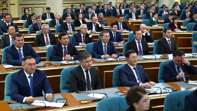 Послание президента РК Касым-Жомарта Токаева народу Казахстана, депутаты Курултая, члены правительства, фото - Новости Zakon.kz от 28.10.2026 17:17