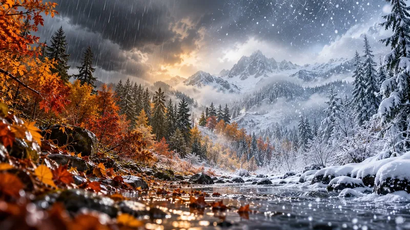Горы, снег, дождь, заморозки 